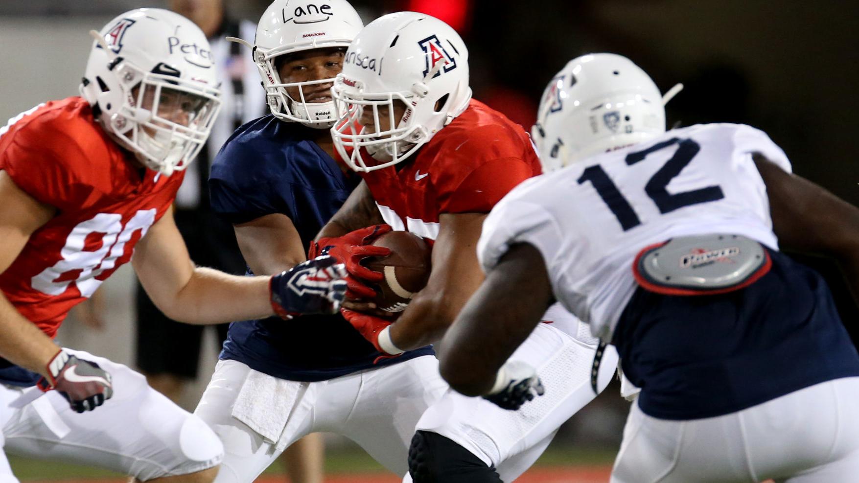 A look at the Arizona Wildcats’ lineups for full-pads scrimmage